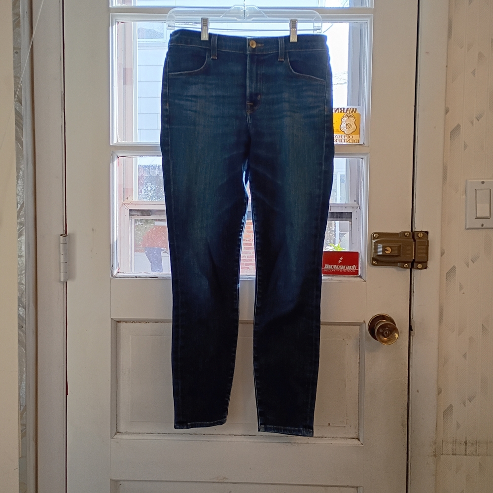 J Brand Women's Jeans 28 Dark Blue Skinny Leg Alana Arcade Inseam 26 Stretchy